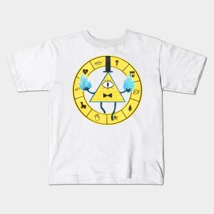 Bill Cipher - Gravity Falls (White background) Kids T-Shirt